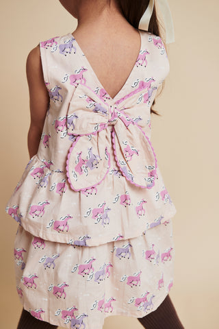 Unicorn Dress w. Ruffle & Bow Dresses Copenhagen Colors - Kuwait - Saudi Arabia