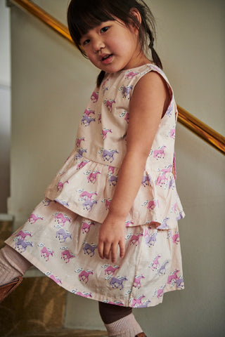 Unicorn Dress w. Ruffle & Bow Dresses Copenhagen Colors - Kuwait - Saudi Arabia