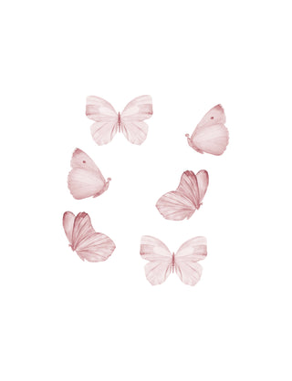 Wallsticker Butterflies (Rose) Wallstickers That's Mine - Kuwait - Saudi Arabia