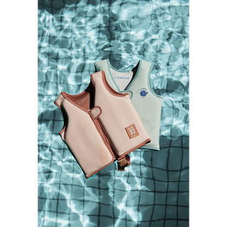 Dove Seersucker Swim Vest (Pale Tuscany/Creme de la Creme) Girls - Float Vest Liewood - Kuwait - Saudi Arabia
