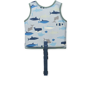 Dove Swim Vest (Shark/Dove Blue) Boys - Float Vest Liewood - Kuwait - Saudi Arabia