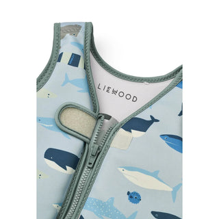 Dove Swim Vest (Shark/Dove Blue) Boys - Float Vest Liewood - Kuwait - Saudi Arabia