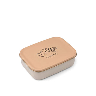 Nina Stainless Steel Lunchbox (Love/Pale Tuscany) Lunch Box Liewood - Kuwait - Saudi Arabia