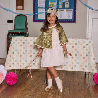 Gold Sequin Pom Pom Crown Girls - Hats Rockahula - Kuwait - Saudi Arabia
