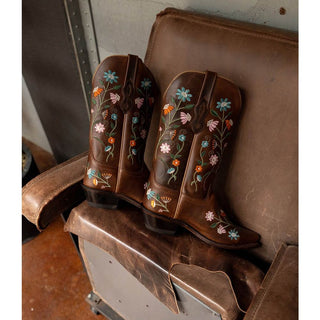Bouquet Dark Brown Boots Girls - Shoes Bootstock - Kuwait - Saudi Arabia