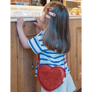 Love Heart Glitter Bag Girls - Handbags Rockahula - Kuwait - Saudi Arabia