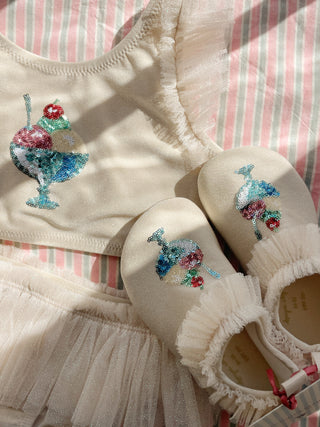 Amandine Frill Swim Shoes (Rosewater) Cream Girls - Swim Shoes Konges Sløjd - Kuwait - Saudi Arabia