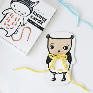 Lacing Cards - Baby Animals Educational Wee Gallery - Kuwait - Saudi Arabia