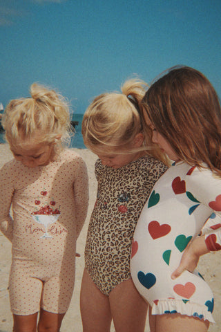 Manuca LS Swimsuit (Bon Coeur Coloré) Girls - Swimsuits Konges Sløjd - Kuwait - Saudi Arabia