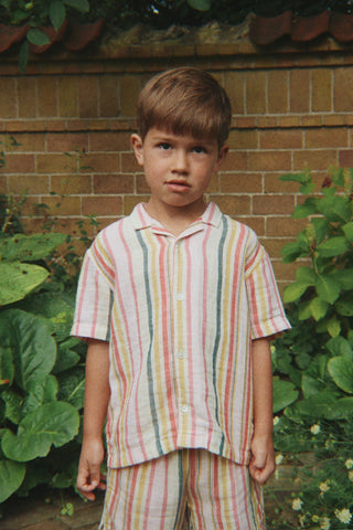 Venice Shirt & Shorts Set (Malibu Stripe) Multi Boys - Sets Konges Sløjd - Kuwait - Saudi Arabia