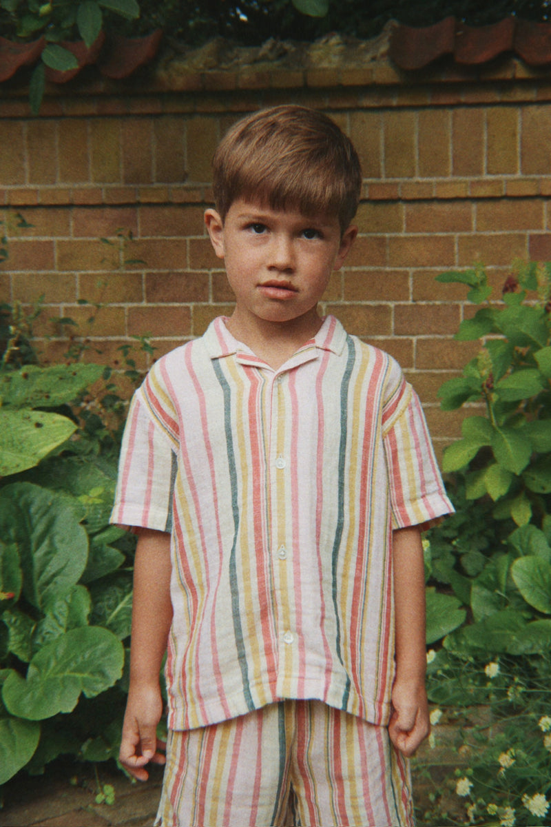 Venice Shirt & Shorts Set (Malibu Stripe) Multi Boys - Sets Konges Sløjd - Kuwait - Saudi Arabia