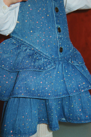 Elba Sparkle Dress (Denim Sparkle) Dresses Konges Sløjd - Kuwait - Saudi Arabia