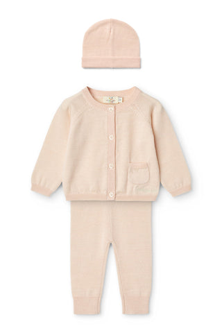 Classic Merino Baby Set (Soft Pink)