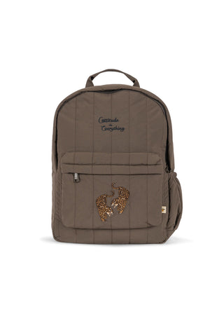 Juno Quilted Backpack (Walnut) Brown Backpacks Konges Sløjd - Kuwait - Saudi Arabia