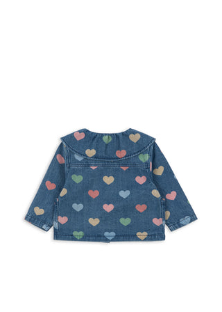 Magot Denim Shirt (Bon Coeur Coloré) Girls - Jacket Konges Sløjd - Kuwait - Saudi Arabia