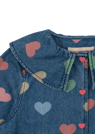 Magot Denim Shirt (Bon Coeur Coloré) Girls - Jacket Konges Sløjd - Kuwait - Saudi Arabia
