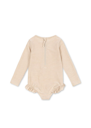 Jade LS Swimsuit (Rose Stripe) Girls - Swimsuits Konges Sløjd - Kuwait - Saudi Arabia