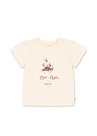 Famo Puff Tee (Ecru) White Girls - Tops Konges Sløjd - Kuwait - Saudi Arabia
