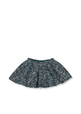 Viola Shiny Velvet Skirt (Green)
