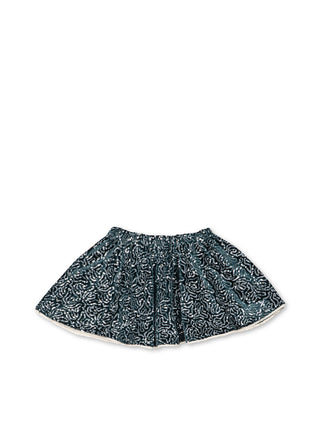 Viola Shiny Velvet Skirt (Green)
