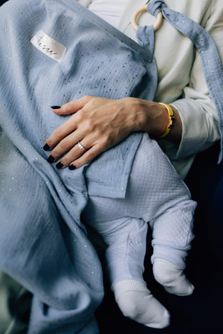 Nursing Cover (Light Blue) Mama - Nursing Cover Tisu - Kuwait - Saudi Arabia