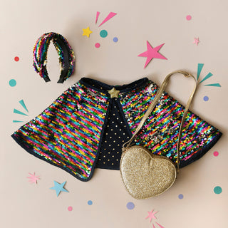 Love Heart Gold Glitter Bag Girls - Handbags Rockahula - Kuwait - Saudi Arabia