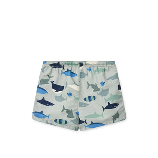 Aiden Printed Swim Shorts (Shark) Boys - Swim Shorts Liewood - Kuwait - Saudi Arabia