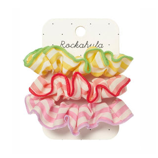 Candy Stripe 3 Pack Scrunchies Girls - Hairclips Rockahula - Kuwait - Saudi Arabia