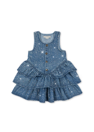 Elba Sparkle Dress (Denim Sparkle) Denim Dresses Konges Sløjd - Kuwait - Saudi Arabia