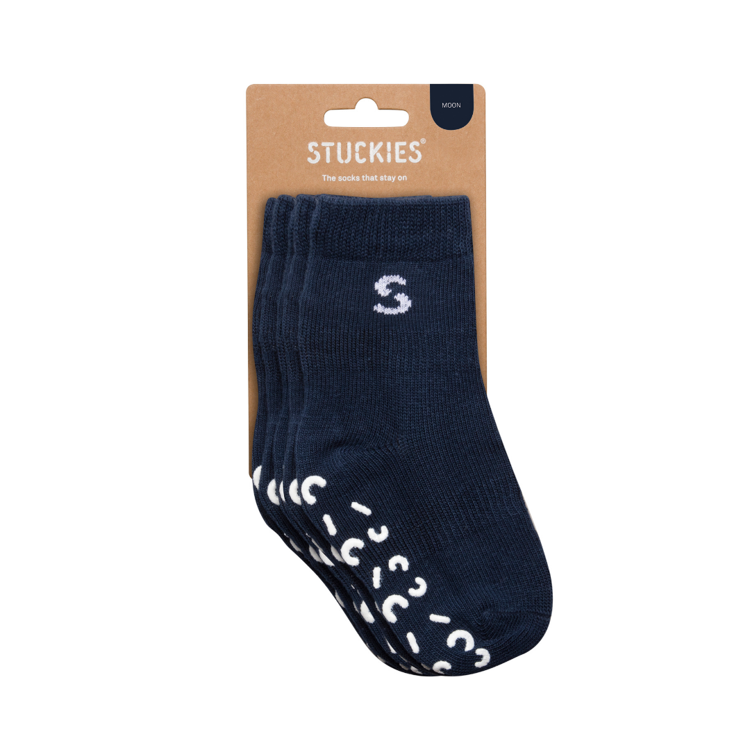 3-Pack Anti-Slip Socks (Moon)